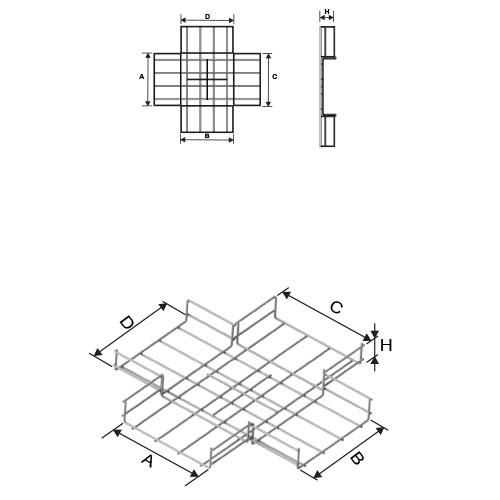 Tel-Örgü-Kablo-Kanalları-Dörtlü-Dönüş-H35-1