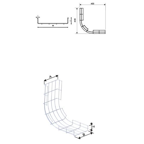 Tel-Örgü-Kablo-Kanalları-İçbükey-Dönüş-H35-1